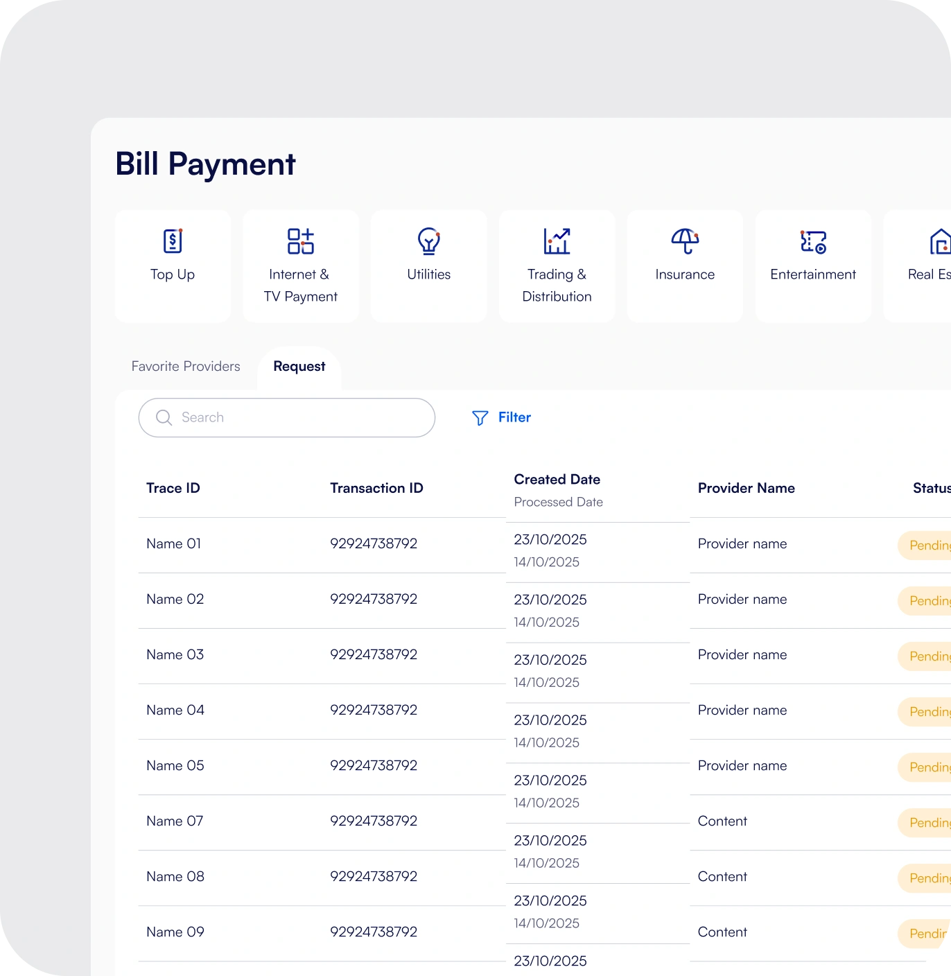 Bill Payments