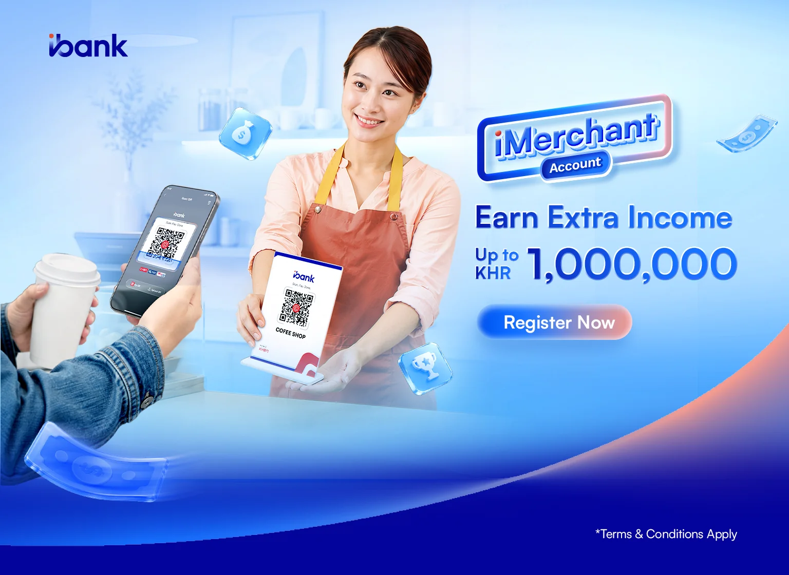 iMerchant Account Promotion: Earn Extra Income up to KHR 1,000,000