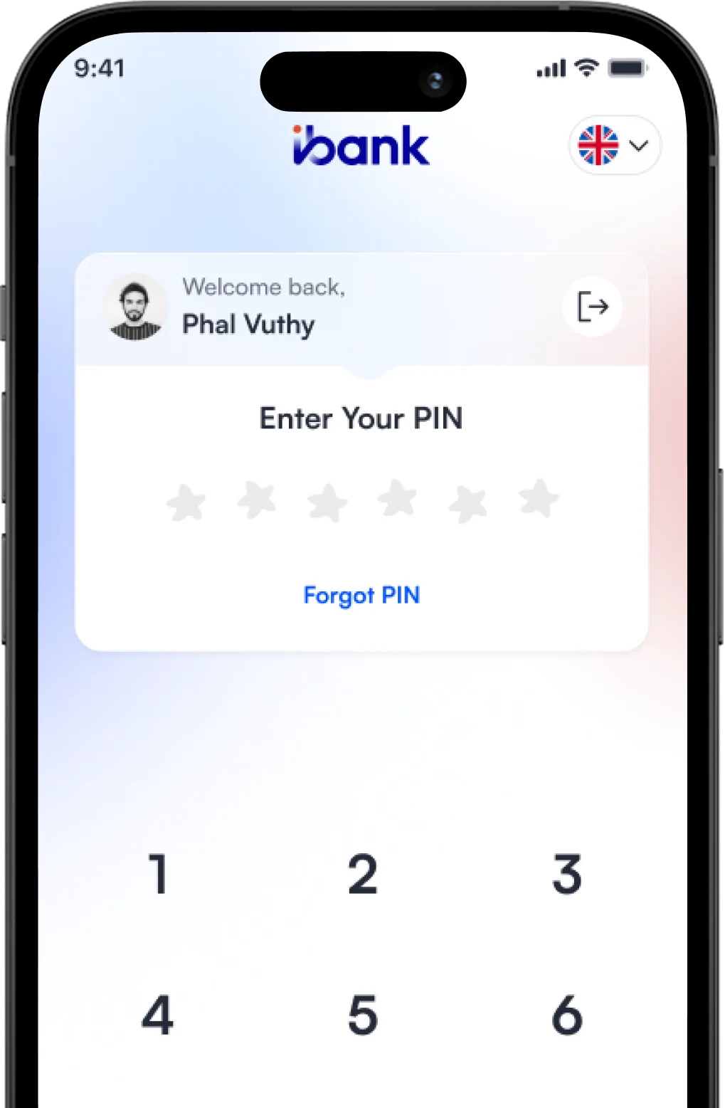 Login iBank KH Mobile App