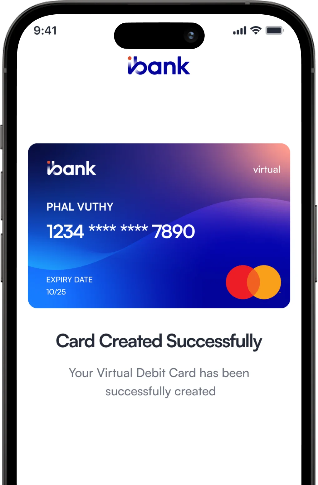 Your Virtual Debit Card is Now Successfully Created!