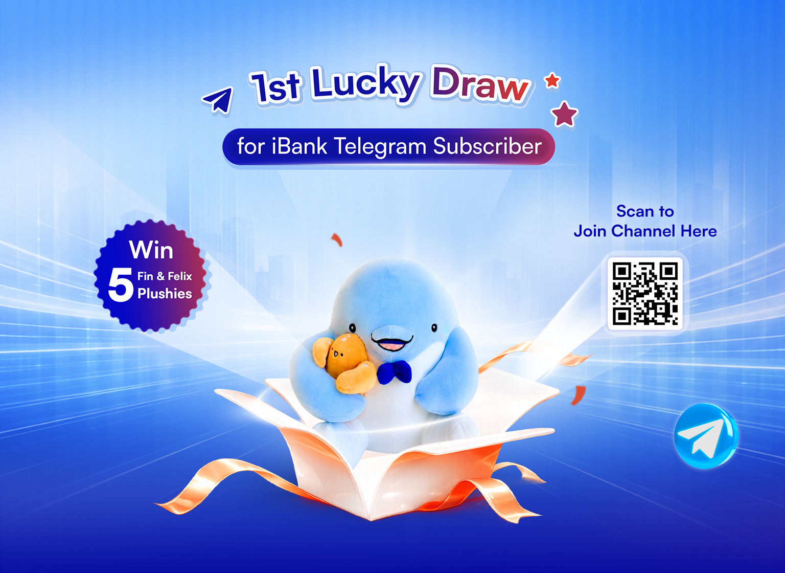 Join Our 1st Exclusive Lucky Draw for iBank Telegram Channel Subscribers